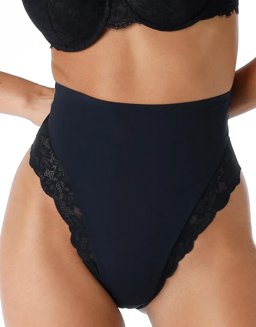 Donna LOVABLE Guaine-Guaina Perizoma Smooth Femininity in microfibra e pizzo, REF# L0EAY