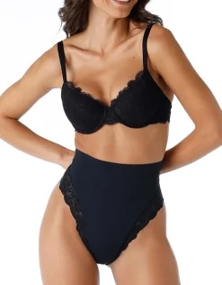 Donna LOVABLE Guaine-Guaina Perizoma Smooth Femininity in microfibra e pizzo, REF# L0EAY