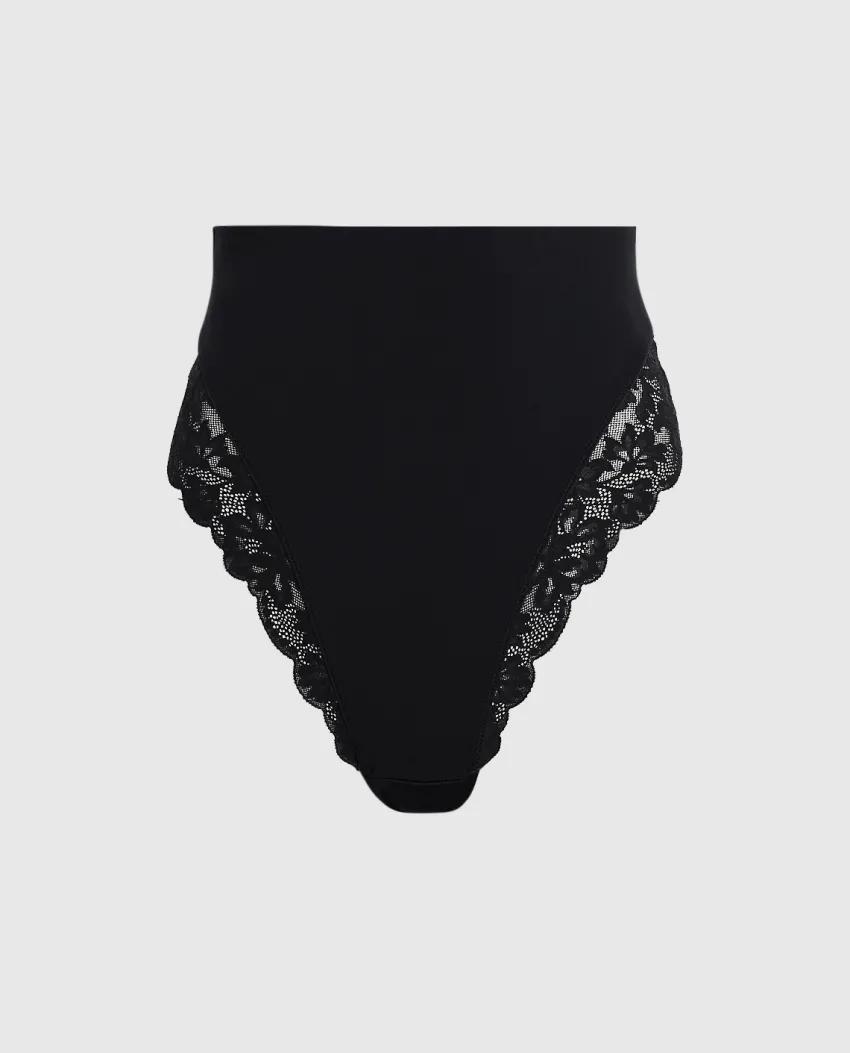 Donna LOVABLE Guaine-Guaina Perizoma Smooth Femininity in microfibra e pizzo, REF# L0EAY