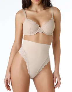 Donna LOVABLE Guaine-Guaina Perizoma Smooth Femininity in microfibra e pizzo, skinREF# L0EAY