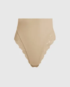 Donna LOVABLE Guaine-Guaina Perizoma Smooth Femininity in microfibra e pizzo, skinREF# L0EAY