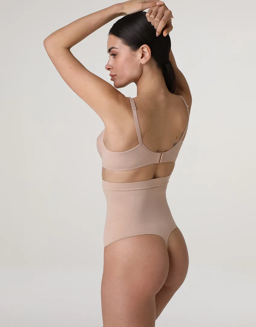 Donna LOVABLE Guaine-Guaina Perizoma Vita Alta modellante Silhouette Shaping in microfibra, REF# LLEKJ