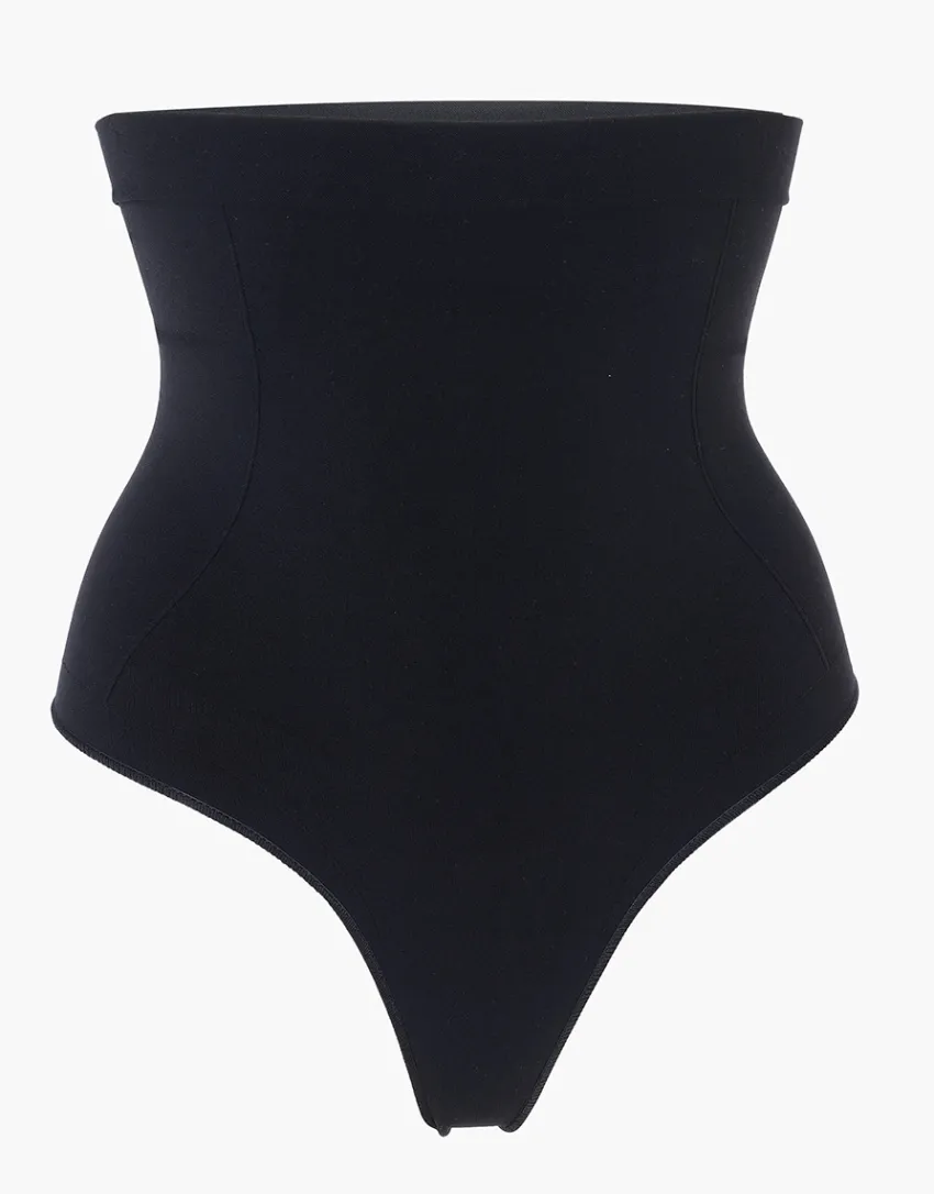 Donna LOVABLE Guaine-Guaina Perizoma Vita Alta modellante Silhouette Shaping in microfibra, REF# LLEKJ