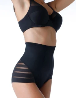 Donna LOVABLE Guaine-Guaina Vita Alta Fancy Shaping in microfibra modellante e tulle, REF# L00IV