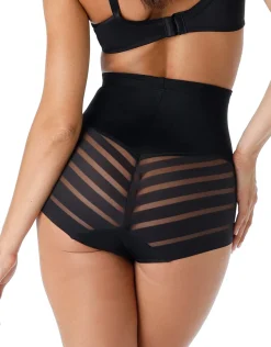 Donna LOVABLE Guaine-Guaina Vita Alta Fancy Shaping in microfibra modellante e tulle, REF# L00IV