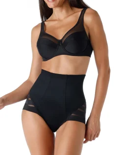 Donna LOVABLE Guaine-Guaina Vita Alta Fancy Shaping in microfibra modellante e tulle, REF# L00IV