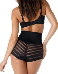 Donna LOVABLE Guaine-Guaina Vita Alta Fancy Shaping in microfibra modellante e tulle, REF# L00IV