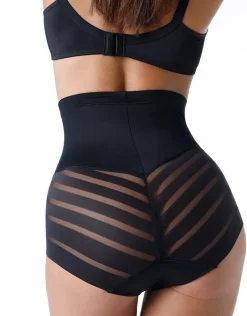 Donna LOVABLE Guaine-Guaina Vita Alta Fancy Shaping in microfibra modellante e tulle, REF# L00IV