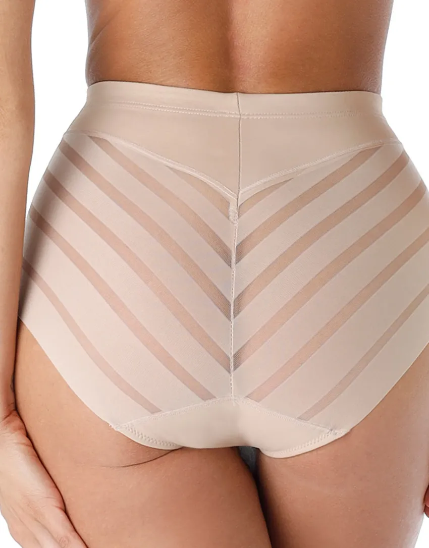 Donna LOVABLE Guaine-Guaina Vita Media Fancy Shaping in microfibra modellante e tulle, REF# L00IT