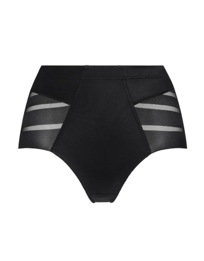 Donna LOVABLE Guaine-Guaina Vita Media Fancy Shaping in microfibra modellante e tulle, REF# L00IT