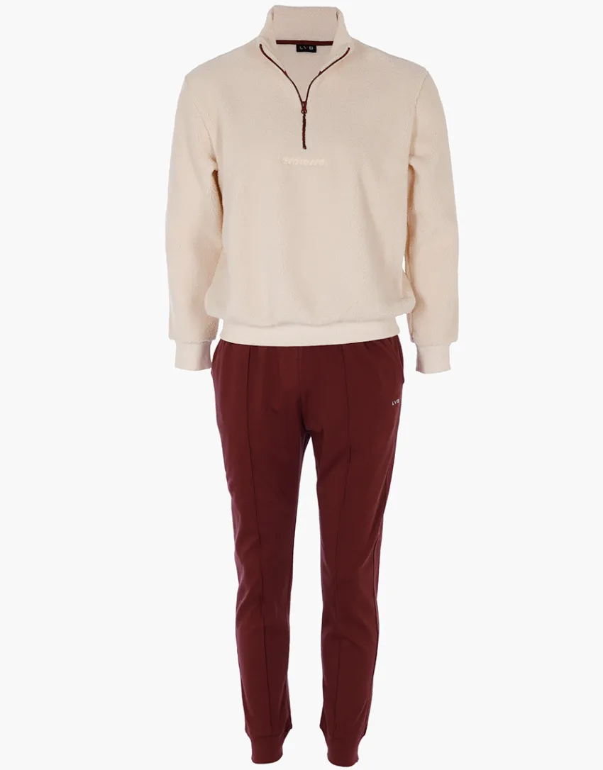 Uomo LOVABLE Pigiami-Homewear con Zip Pelliccetta e Interlock, REF# L0ELM