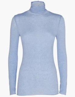 Donna LOVABLE Maglie-Maglia a collo alto e manica lunga in modal e cashmere, REF# L0DVD