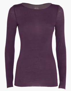 Donna LOVABLE Maglie-Maglia con scollo a barchetta e manica lunga in modal e cashmere, REF# L0DVC