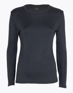Donna LOVABLE Maglie-Maglia Manica Lunga Collo Tondo Light Rib, aciteREF# L0EEH
