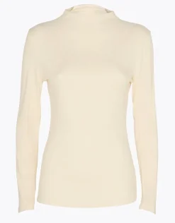 Donna LOVABLE Maglie-Maglia Manica Lunga Collo Vulcano Light Rib, REF# L0EEM