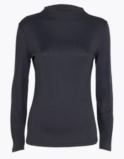 Donna LOVABLE Maglie-Maglia Manica Lunga Collo Vulcano Light Rib, aciteREF# L0EEM