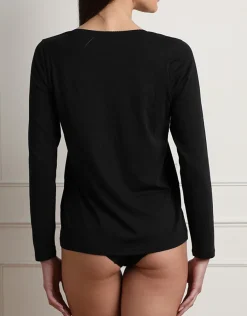 Donna LOVABLE Maglie-Maglia Manica Lunga Scollo a V Warm Sensation, REF# L0EJN