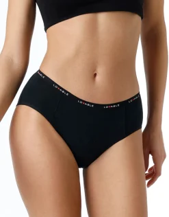 Donna LOVABLE Slip Da Ciclo Lavabili|Culotte-NUOVA Culotte da ciclo lavabile in cotone biologico certificato, colore , flusso abbondanteREF# L0DPL