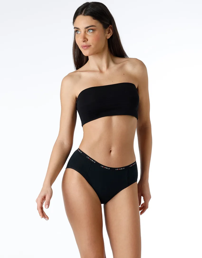 Donna LOVABLE Slip Da Ciclo Lavabili|Culotte-NUOVA Culotte da ciclo lavabile in cotone biologico certificato, colore , flusso abbondanteREF# L0DPL