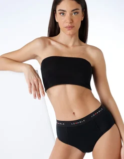 Donna LOVABLE Slip Da Ciclo Lavabili|Slip-NUOVO Slip alto da ciclo lavabile in cotone biologico certificato, colore , per flusso abbondanteREF# L0DPN