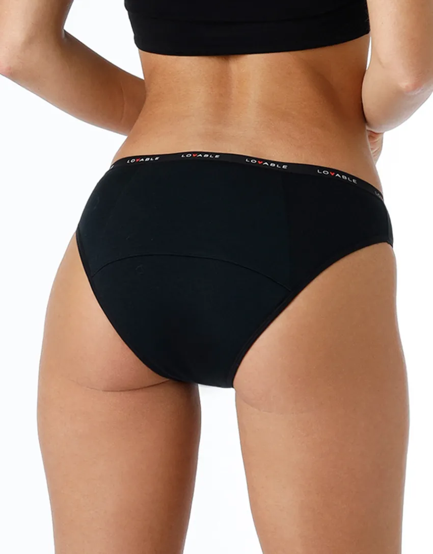 Donna LOVABLE Slip Da Ciclo Lavabili|Slip-NUOVO Slip da ciclo lavabile in cotone biologico certificato, colore , per flusso abbondanteREF# L0DPJ