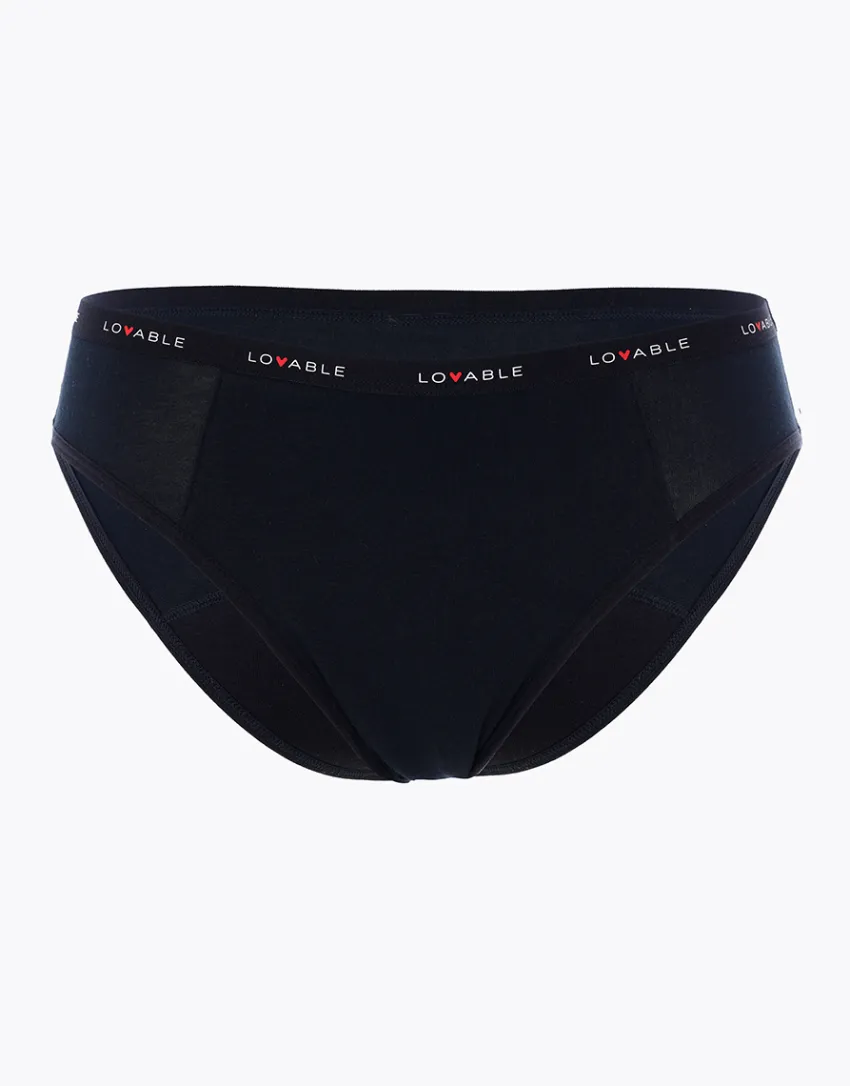 Donna LOVABLE Slip Da Ciclo Lavabili|Slip-NUOVO Slip da ciclo lavabile in cotone biologico certificato, colore , per flusso medioREF# L0DPI