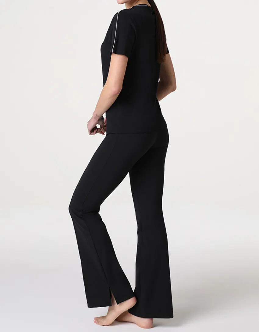 Donna LOVABLE Leggings E Joggers|Sport-Pantaloni a zampa Active Comfort, REF# LLDSB