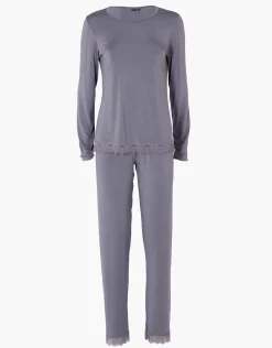 Donna LOVABLE Pigiami Donna-Pigiama Lungo Elegant Modal, aciteREF# L0EHP
