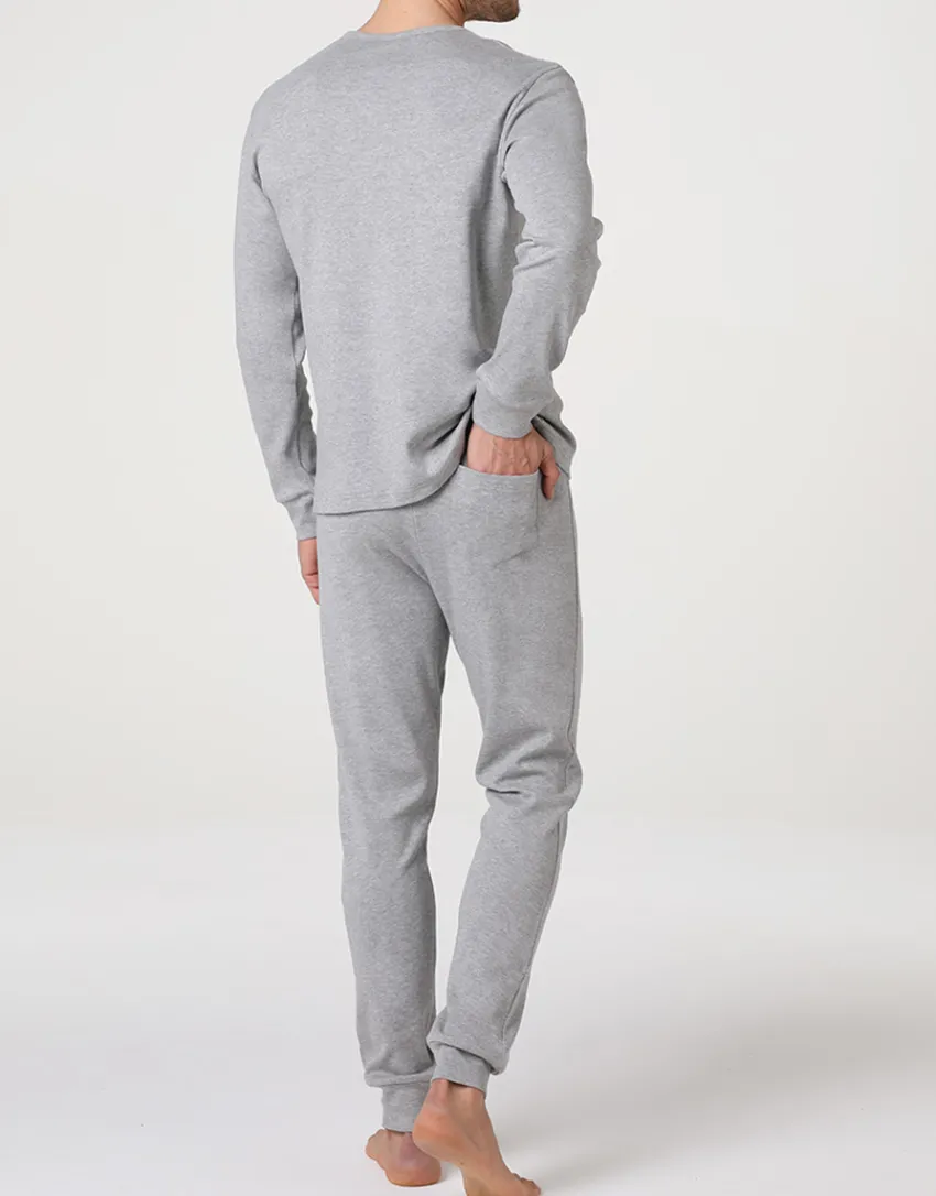 Uomo LOVABLE Pigiami-Pigiama Lungo Girocollo Interlock, ngeREF# L0ESQ