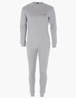 Uomo LOVABLE Pigiami-Pigiama Lungo Girocollo Interlock, ngeREF# L0ESQ