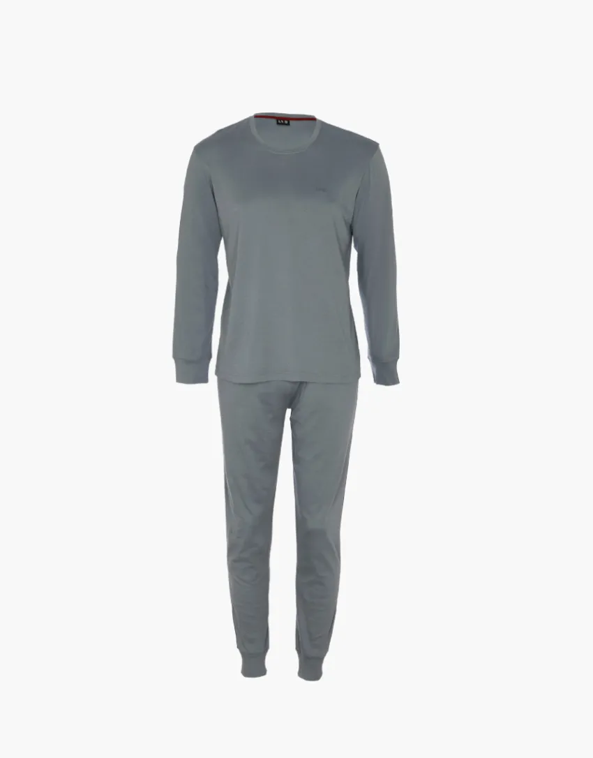 Uomo LOVABLE Pigiami-Pigiama Lungo Girocollo in Interlock, rroREF# L0F00