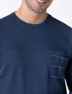 Uomo LOVABLE Pigiami-Pigiama Lungo Girocollo in Interlock, REF# L0E92