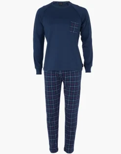 Uomo LOVABLE Pigiami-Pigiama Lungo Girocollo in Interlock, REF# L0E92