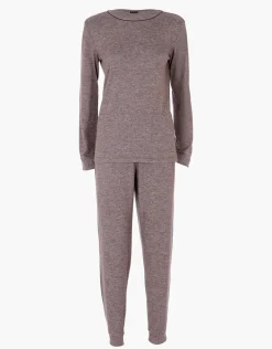 Donna LOVABLE Pigiami Donna-Pigiama Lungo in Interlock, REF# L0ELF