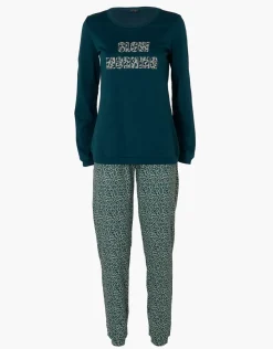 Donna LOVABLE Pigiami Donna-Pigiama Lungo in Interlock, REF# L0EI0