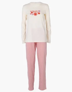 Donna LOVABLE Pigiami Donna-Pigiama Lungo in Jersey, REF# L0EHW
