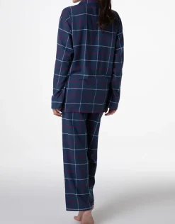 Donna LOVABLE Pigiami Donna|Pigiami-Pigiama Unisex lungo aperto in flanella, REF# L0DNS