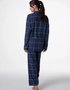 Donna LOVABLE Pigiami Donna|Pigiami-Pigiama Unisex lungo aperto in flanella, REF# L0DNS