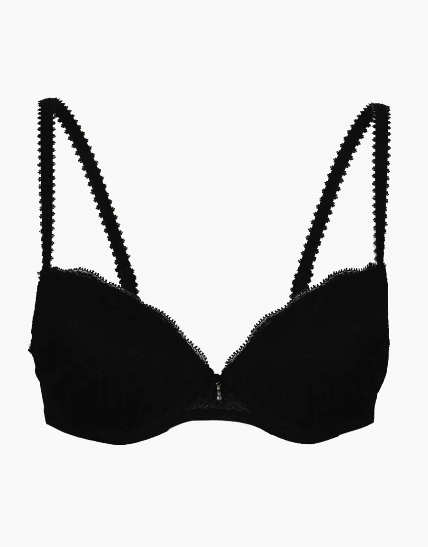 Donna LOVABLE Coppa D|Coppa B-Reggiseno balconcino con ferretto e imbottitura Celebrity, , in pizzo elasticoREF# 04HX