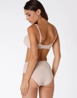 Donna LOVABLE Coppa F|Coppa E-Reggiseno con ferretto Celebrity Minimizer, in pizzo e microfibra, skinREF# L0AMV