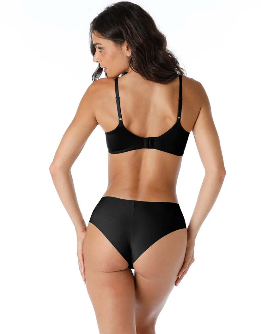 Donna LOVABLE Coppa F|Coppa E-Reggiseno con ferretto imbottito Smooth Comfort in microfibra lucida, REF# L0DZL
