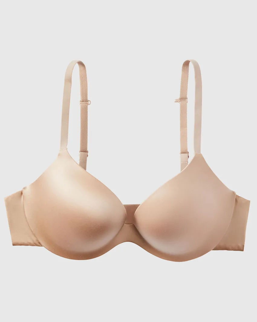 Donna LOVABLE Coppa D|Coppa C-Reggiseno con ferretto Push-up Smooth Comfort in microfibra lucida, skinREF# L0DOO