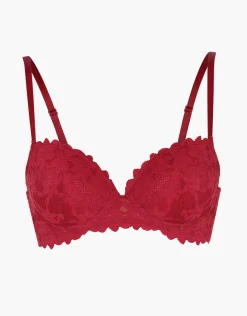 Donna LOVABLE Push Up / Super Push Up|Con Ferretto-Reggiseno con Ferretto Push-Up Ribbon Lace in pizzo, REF# L0ENZ