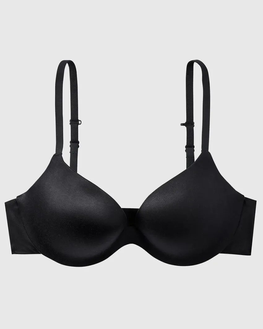 Donna LOVABLE Coppa D|Coppa C-Reggiseno con ferretto Push-up Smooth Comfort in microfibra lucida, REF# L0DOO