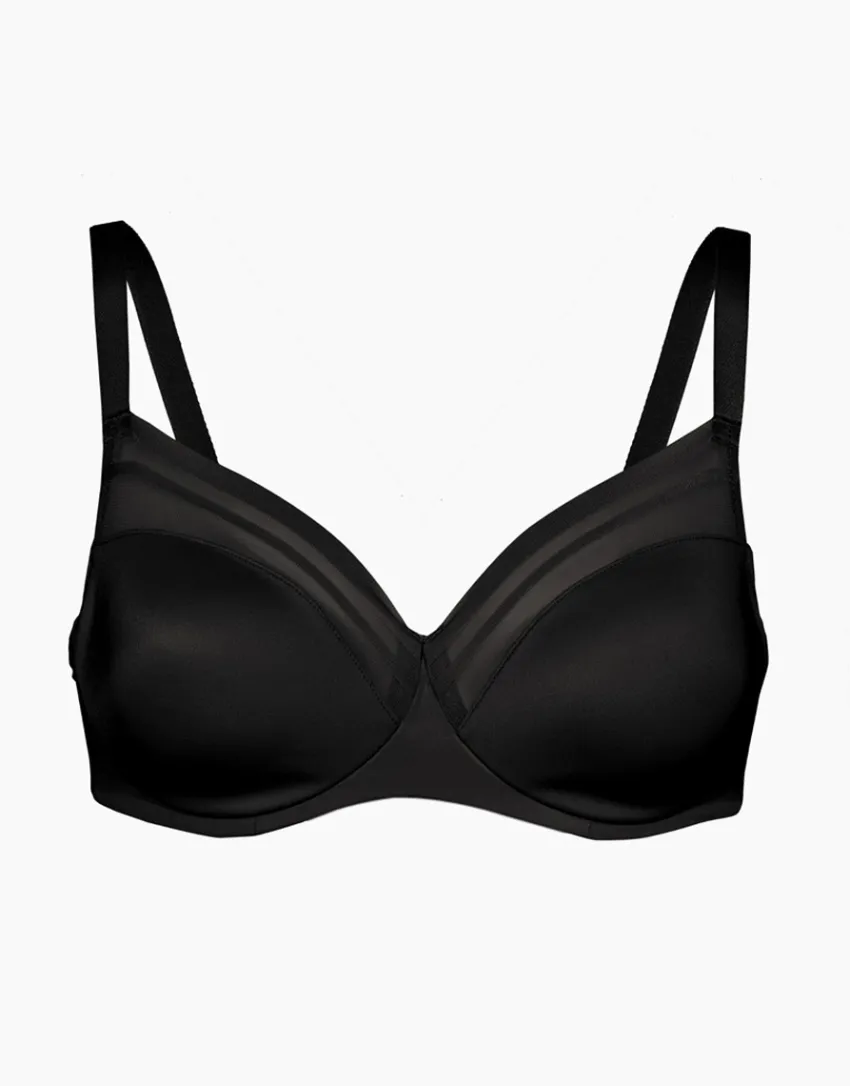 Donna LOVABLE Coppa E|Coppa D-Reggiseno con ferretto senza imbottitura Shaping New Fit in microfibra, REF# 05X7