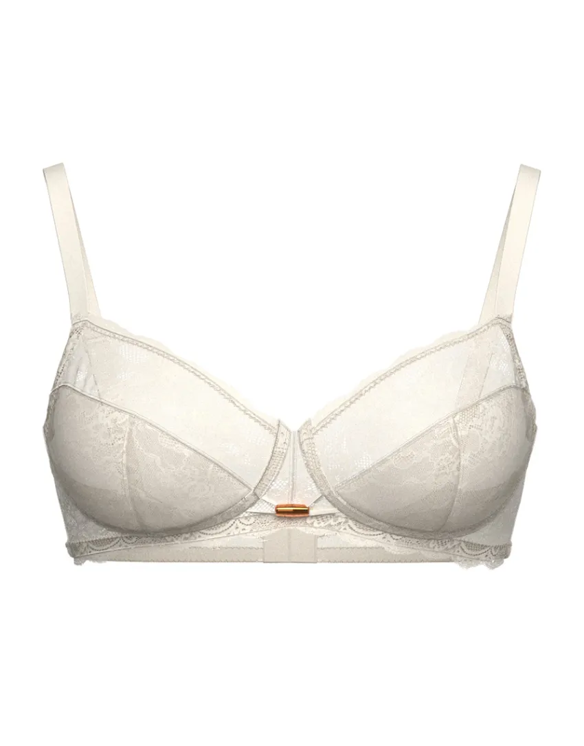 Donna LOVABLE Con Ferretto-Reggiseno con ferretto Trendy Lurex in pizzo e tulle, REF# L0DJP