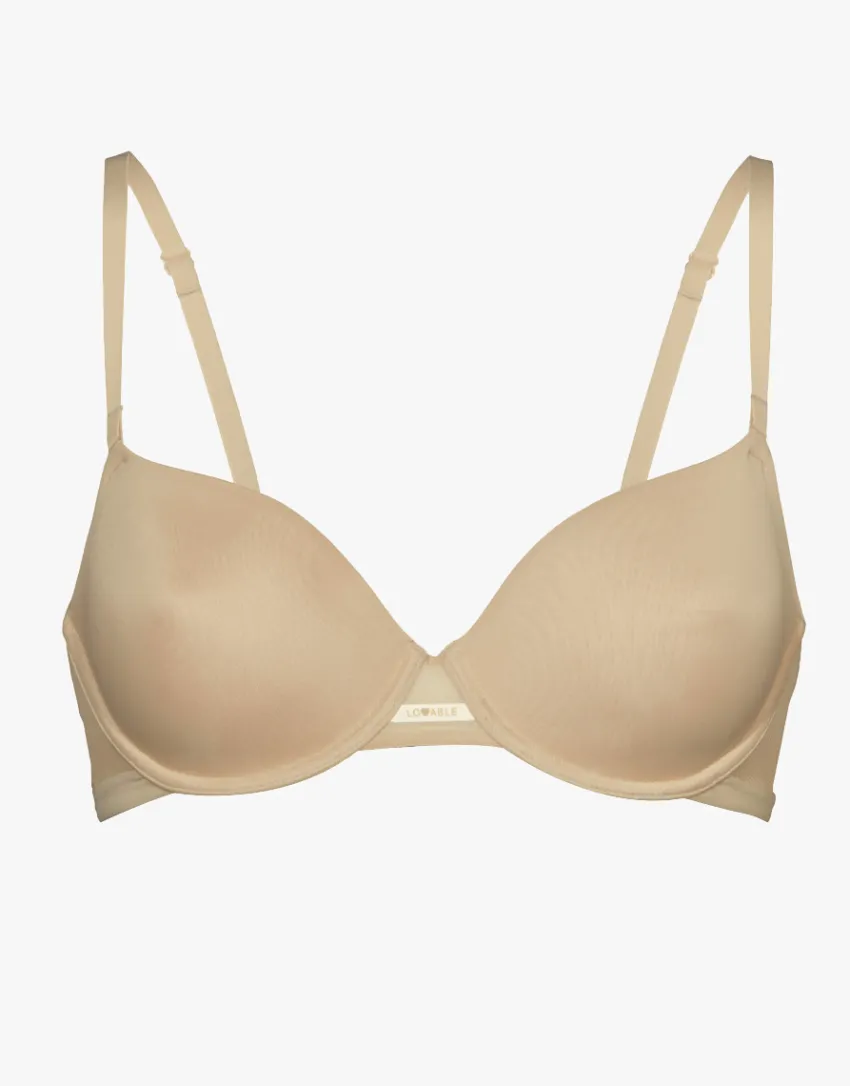 Donna LOVABLE Coppa D|Coppa C-Reggiseno ferretto scollato leggermente imbottito Ultra Light Massima invisibilitàREF# 4131