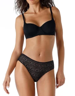 Donna LOVABLE Coppa D|Coppa C-Reggiseno imbottito con ferretto Value Elegance in microfibra e pizzo, REF# L0E3Z