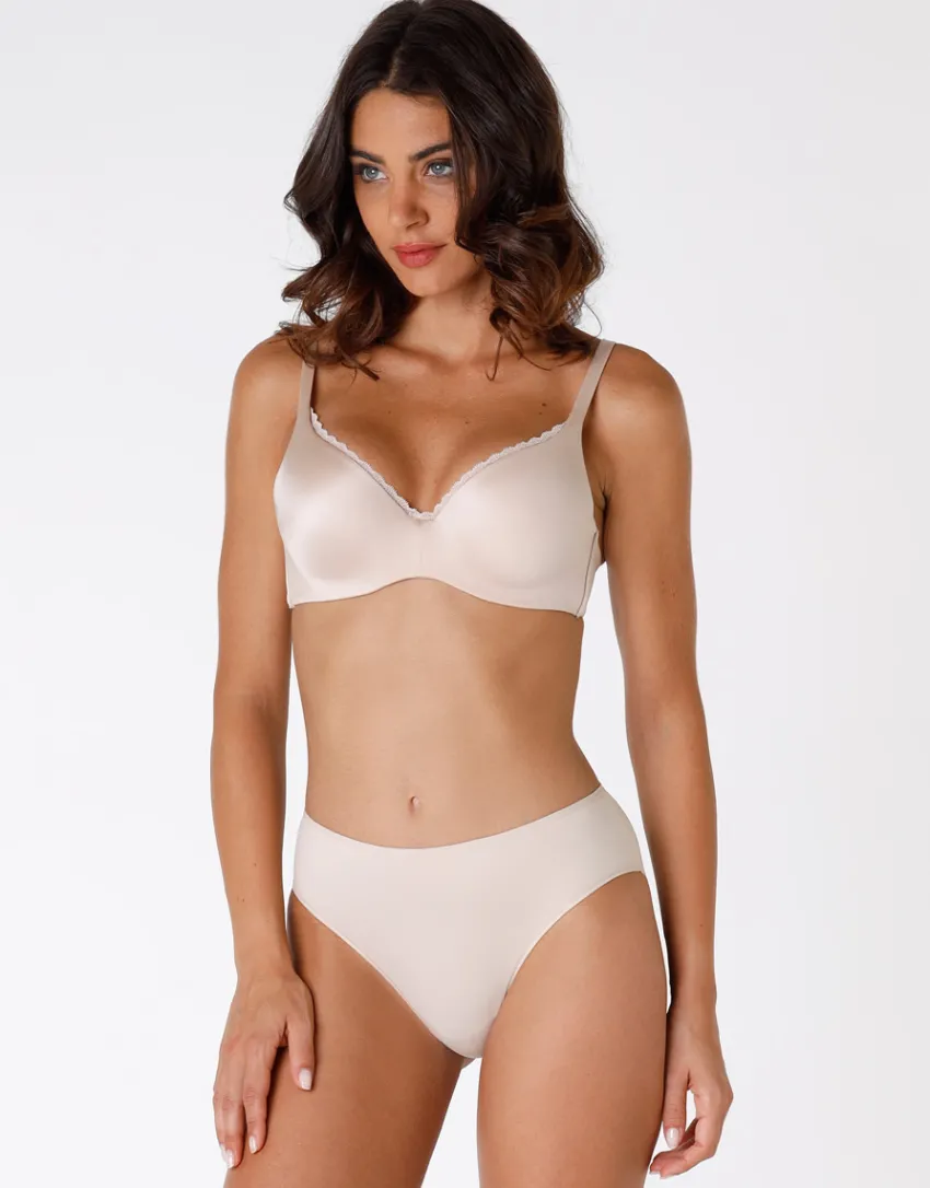 Donna LOVABLE Coppa D|Coppa C-Reggiseno leggermente imbottito 24H lift con sistema infilo-sfilo ferretto in microfibra, REF# 4125