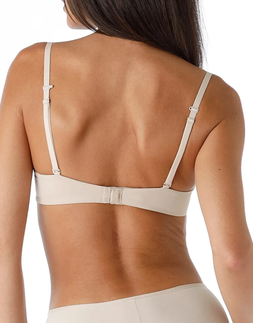 Donna LOVABLE Coppa D|Coppa C-Reggiseno Push-Up con ferretto Invisible Secret in microfibra, skinREF# L0DOD